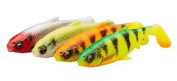 Savage Gear 3D River Roach Mix - 4PK de leurres réalistes à Base de gardons pour Les eaux Sombres et Troubles - Idéal pour Les pêcheurs de Bar, de brochet, de Perche, Dark Water Mix 10 cm
