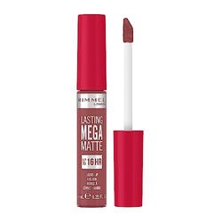 Rimmel London Rossetto Liquido Lasting Mega Matte, Lunga Durata per Labbra Morbide con Finish Matte, Formula Vegana con Squalane e Olio di Cocco - 210 Rose & Shine, 7.4ml