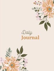 6x9 Hardcover Daily Writing Journal with 120 Cream Colored & Lined Pages