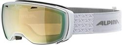 ALPINA Unisex - Dorośli, ESTETICA Gogle narciarskie, pearlwhite/mandarin, One Size