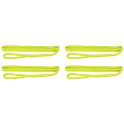 Extreme Max BoatTector 3006.3408 Lot de 4 Lignes d'ailes en Nylon à Double Tresse, 0,95 x 1,8 m, Jaune Fluo