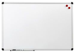 NAGA, Magnetisk whiteboard 45 x 60 cm. Ram av aluminium