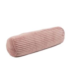 Gözze Almofada cilíndrica aconchegante com aspeto de veludo, ideal para suporte para o pescoço, 70 x 22 cm, rosa malva