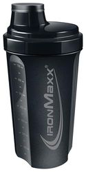 IronMaxx Shaker à protéines - Deep Black 700 ml | Shaker à protéines avec bouchon vissé, passoire, échelle | anti-fuite, sans BPA, lavable