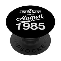 40 cumpleaños Nacido en Agosto de 1985 Vintage 40 años PopSockets PopGrip Adhesivo