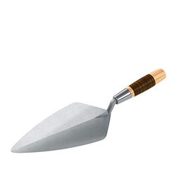 Bon Truelle de brique forgée avec poignée étroite en cuir London 72-555 28 cm