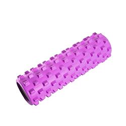 Nieodkształcalny wałek do masażu mięśniowego do terapii wyzwalacza punktowego - Self-Masaż Mięśniowo-powięziowy - 33 x 13cm - Crossfit Stretching Yoga Pilates Fizjoterapia (Różowy)