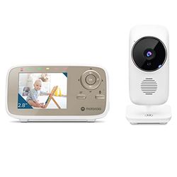 Motorola Baby VM 483 - Babyvakt med kamera - VM483 2,8 tums (2.8 inch) föräldraenhet - Infraröd - Digital zoom - Prata tillbaka-funktion - babyvakt med video