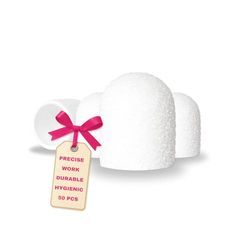 LALILL Capuchons Abrasifs LUX Blancs 10 mm – Grain 150 – 50 pièces – Pour Fraiseuses à Ongles – Soin des Pieds, Manucure, Pédicure et Podologie – Compatibles avec appareils standards