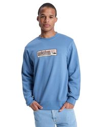 Quiksilver Haut en Molleton Graphic Mix Crew Homme Bleu M