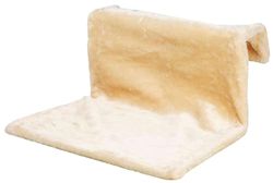 Trixie 43201 Ligbak voor radiator, pluche, 48 x 26 x 30 cm, beige, warme ligplaats, voor alle gangbare radiatoren