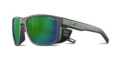 Julbo Lunettes de soleil SHIELD Adulte Mixte Gris-Vert Catégorie 3