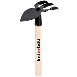 KOTARBAU® Mini Zappa a Forma di Cuore, 160 mm, con Denti per Piccole Piante, Zappa da Giardino, Zappa Erbacce, Zappa per Piante, Attrezzi da Giardino per trapiantare e Curare Il Giardino