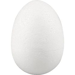 Ägg, H: 7 cm, vit, Frigolit, 50st.