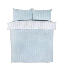 Rapport Home - Juego de Funda de edredón de Microfibra cepillada de 180 Hilos, Color Azul