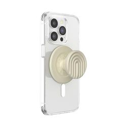 PopSockets: PopGrip Round per Magsafe - Anello Adattatore per MagSafe Incluso - Supporto e Impugnatura per Telefoni Cellulari e Custodia con un Top Intercambiabile - Curves Mist