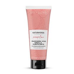 Naturaverde | Maschera Viso Upcycling Pompelmo, Con Estratto di Pompelmo, Vitamina C e Acido Ialuronico, Maschera Con Argilla Purificante ad Azione Illuminante, 75ml