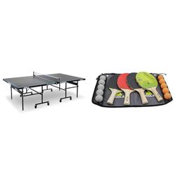 JOOLA Tavolo da Ping Pong Outdoor J200A Professionale, 6 mm, Superficie composita in Alluminio & 54810, Set Tennistavolo Unisex – Adulto, Multicolore, Taglia Unica