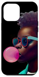 Carcasa para iPhone 14 Pro Max Young Black Boy Joy Bubble Gum Fun African Melanin Prince 5