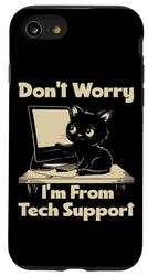 Carcasa para iPhone SE (2020) / 7 / 8 Cat Don't Worry I'm From Soporte técnico Asistencia de expertos Diversión