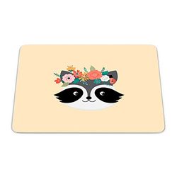 Bonamaison, Tapis de Souris Rectangle Imprimé Numériquement, Fond Antidérapant, pour Bureau et Maison, Taille: 22x18cm