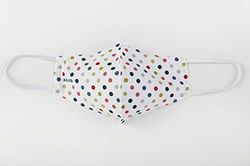 Adult Hygienic Reusable Mask UNE 0065 Grey with White Stars