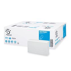 Papernet 407551 DRYTECH Z vouwhanddoeken, pulp, golf-reliëf, 2-laags, wit (VE 2600 stuks aantal)