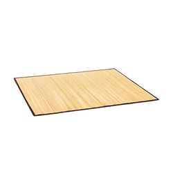 relaxdays - Tapete de banho feito de bambu, antiderrapante, 80 x 50 cm, cor natural