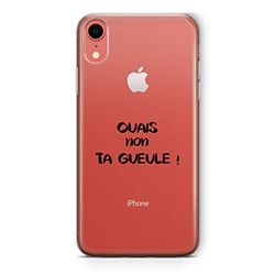 Zokko Beschermhoesje voor iPhone XR Ouais Non TA Maule – zacht transparant inkt zwart