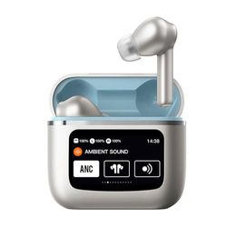 Słuchawki douszne Bluetooth stereo Cool Touch LCD kolor szary
