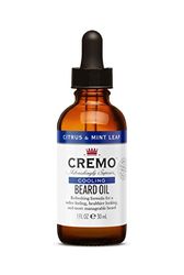 CREMO - Cooling Beard Oil For Men - Natural Oils - Citrus & Mint Leaf Fragrance - 30ml