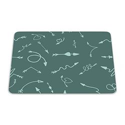 Questo Casa, Tapis de Souris rectangulaire avec Impression numérique - Antidérapant - pour Bureau et Maison - 22 x 18 cm