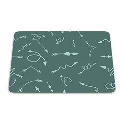 Bonamaison, Tapis de Souris Rectangle Imprimé Numériquement, Fond Antidérapant, pour Bureau et Maison, Taille: 22x18cm