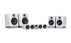 Jamo S7-17HCS Home Cinema System (S17B x2 + S15B x2 + S43C x1) GC thuisbioscoopsysteem met 2 plankluidsprekers S7-15B en 2 S7-17B en een centraal kanaal S43C grijs