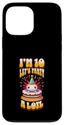I'm 10 Lets Party Axolotl 10th Birthday Funny Kids Bday Case for iPhone 13 Pro Max