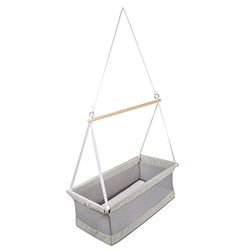 Roba 226027GA hangbedje 'safe asleep', ligvlak 90 x 45 cm, meshstof, matras met jaquard-overtrek, grijs