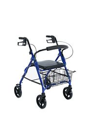 Rollator en aluminium avec panier, roues de 7,3"