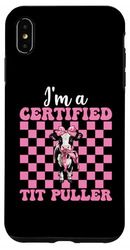 Dairy Farmer Cow Dairy Farming Girl Mom Certified Tit Puller Case for iPhone XS Max
