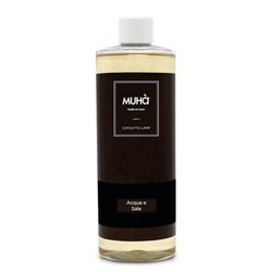 MUHA'| Ricarica per Lampada Catalitica, Fragranza Acqua e Sale, Profumatore per Ambienti, Formato da 500 ml