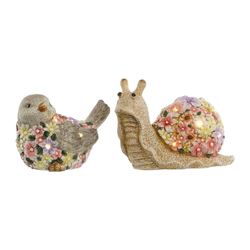 Home ESPRIT Trädgårdsdekoration figur magnesium 30 x 20 x 28 cm (2 st)