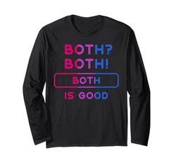 Both Is Good Orgullo Bisexual Colores Bandera Manga Larga