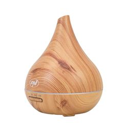 Aromatherapie Diffuser PNI HU400 voor etherische oliën, met echografie, 400 ml, timer, 7 ledkleuren, automatische sluiting, verlichting van hout