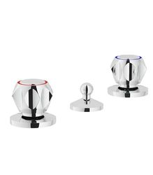 NUOVA FLORA 6015/1 BATTERIA BIDET 3 FORI CON SCARICO CROMO