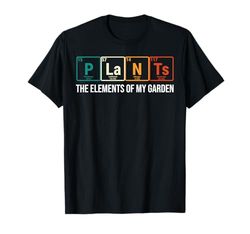 Plants The Elements Of My Garden Periodic Table Retro T-Shirt