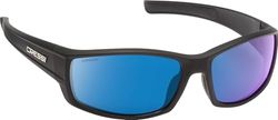 Cressi Hunter Sunglasses Óculos de sol desportivos, adultos unissexo, cinzento/lentes espelhadas azuis, tamanho único