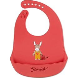 Sterntaler siliconen slabbetje emmily rood