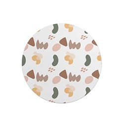 Questo Casa, Stampa Digitale Tondo Tappetino per Mouse, Base Antiscivolo, per Ufficio e Casa, Diametro: 22 Cm