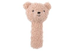 Jollein Sonajero para bebé – Teddy Bear – Rosa salvaje – Boucle – 100% poliéster – 22 x 9 x 20 cm