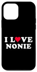 Carcasa para iPhone 12 mini I Love Nonie Matching Girlfriend & Novio Nonie Nombre