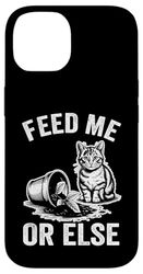 Feed Me Or Else Cat Lover Plant Kitten Funny Cat Case for iPhone 14